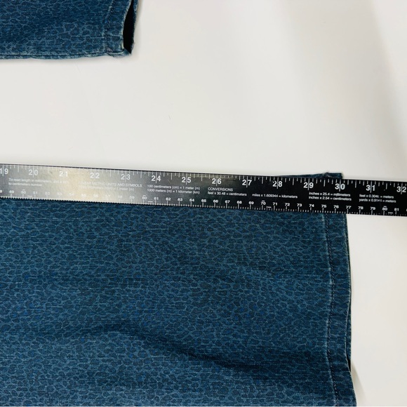 Dark blue Lee leopard print classic fit at the waist jeans - Picture 10 of 12